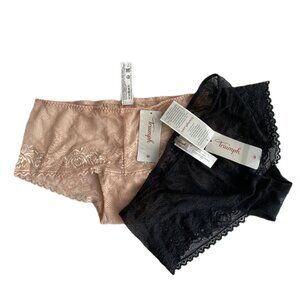 NEW Triumph Women’s Elegant Floral Lace Boy short Style Panties Set Size L